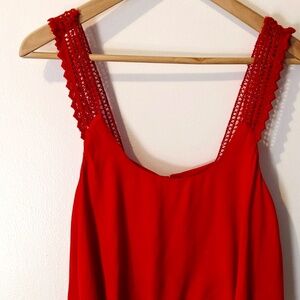 Anthropologie Maeve Red Dress Size 2